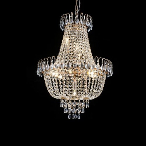 Golden Crystal Chandelier, Large Modern Luxury Chandelier, Suitable For Living Room, Dining Room, Bedroom, Hallway - No Bulb Unusable Platform - Temu - Image 5
