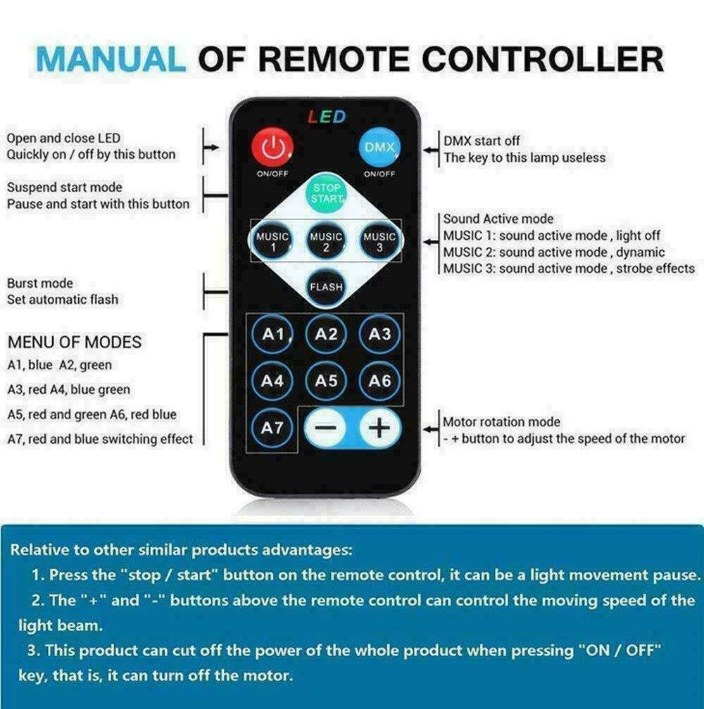 Disco Party Lights Strobe LED DJ Ball Sound Activated Bulb Dance Lamp Decoration - Image 7