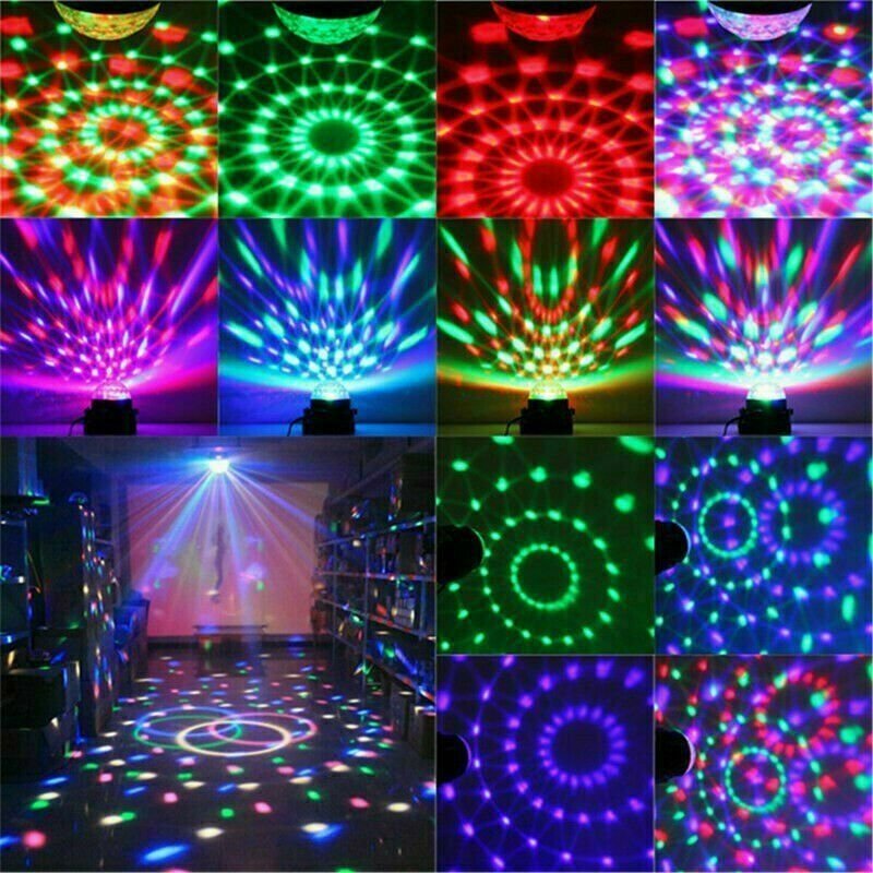 Disco Party Lights Strobe LED DJ Ball Sound Activated Bulb Dance Lamp Decoration - Image 10