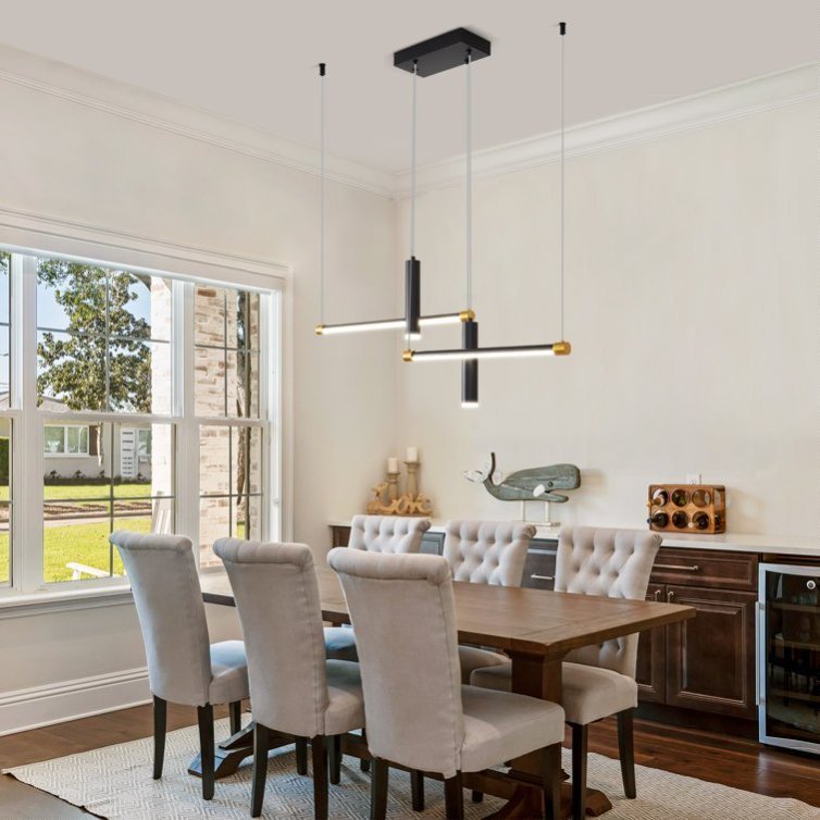 Javeriah 4 - Light Dimmable Kitchen Island Linear LED Pendant No Bulb - Image 7