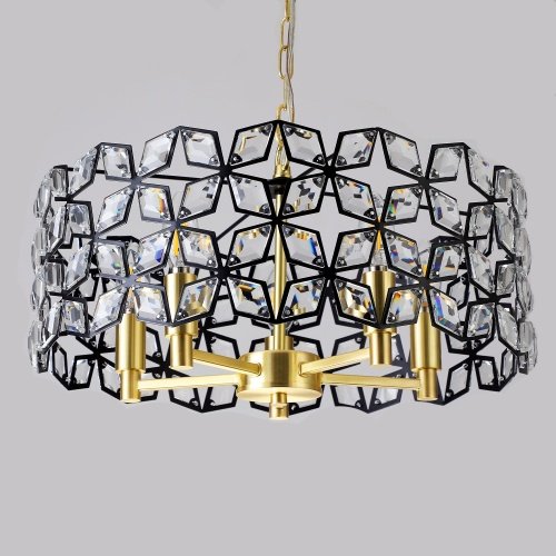 Modern Crystal Chandelier, Suitable For Living Room Round Crystal Lamp Luxury Home Decoration Lamps-Unusable Platform - Temu - Image 5